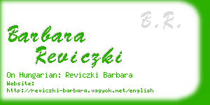 barbara reviczki business card